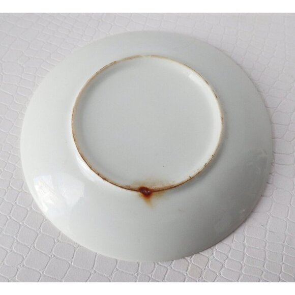 Vintage Souvenir Miniature Oil Lamp With Plate Royal Mounted Police Lusterware - Picture 10 of 10